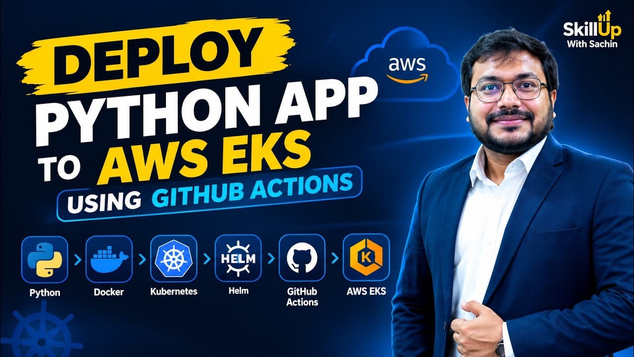 Deploy Python App to AWS EKS Using GitHub Actions | End-to-End DevOps Project #project #python #aws