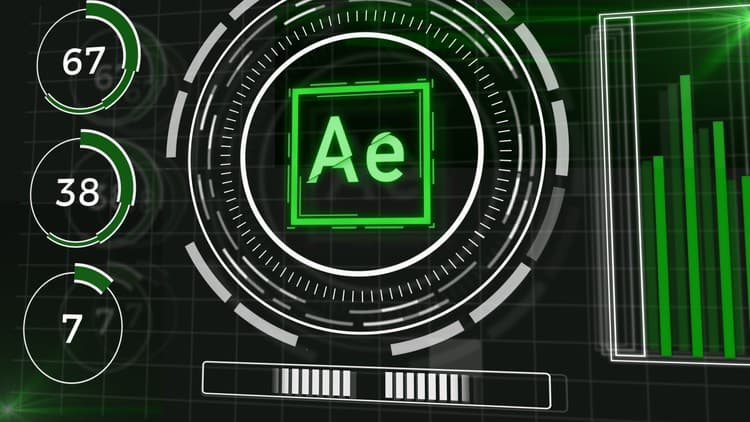 Futuristic HUD Motion Graphics in After Effects