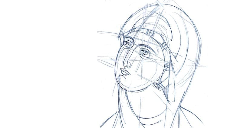 Byzantine Iconography Series 1: Drawing the Face