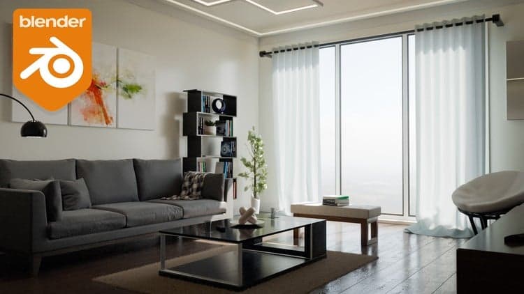 Create & Design a Modern Interior in Blender 3D
