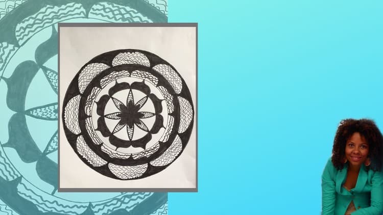 Mini Mandala Tutorial-How to draw a Mandala ( Beginner )