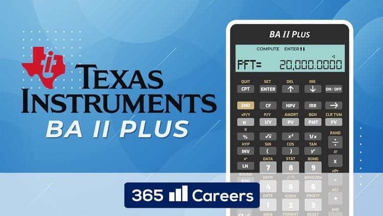 Texas Instruments BA II Financial Calculator for CFA and FRM