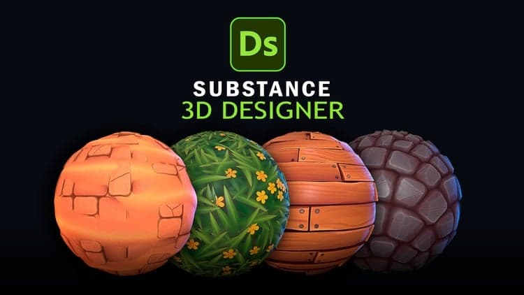 Substance Designer 2024: Stylized material creation.