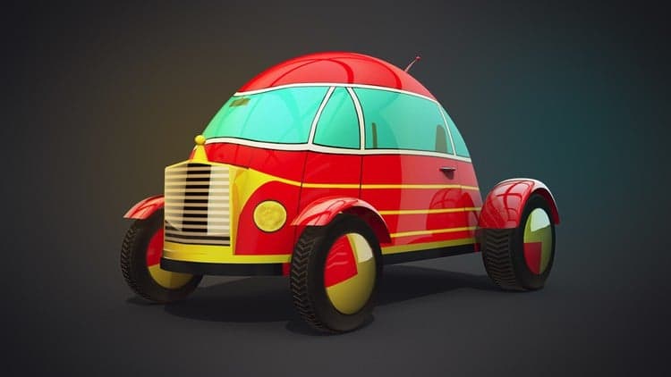 Model a Toy Car in Cinema 4D