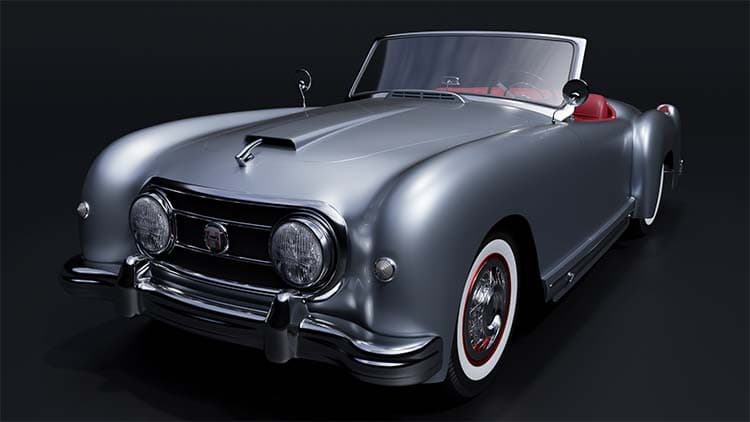 Blender Vintage Car Creation