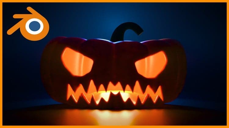 Blender: Create a Jack-o'-Lantern Scene (Beginner Course)