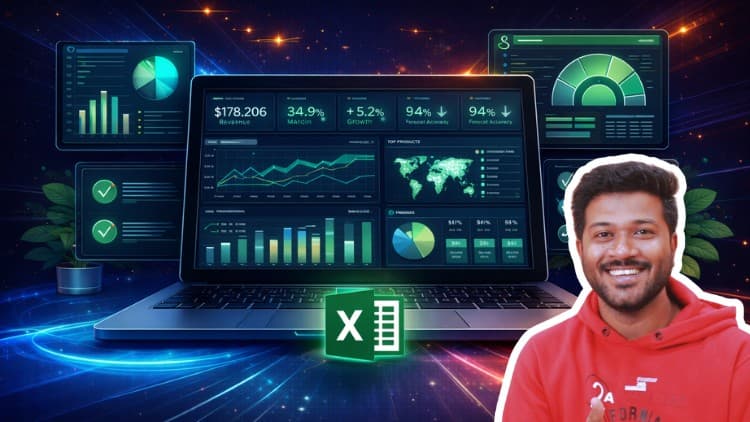 Build stunning Excel Dashboards in 2026 - Beginner to Pro