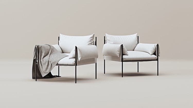 Modeling in 3Ds Max and Marvelous Designer | Arm Chair