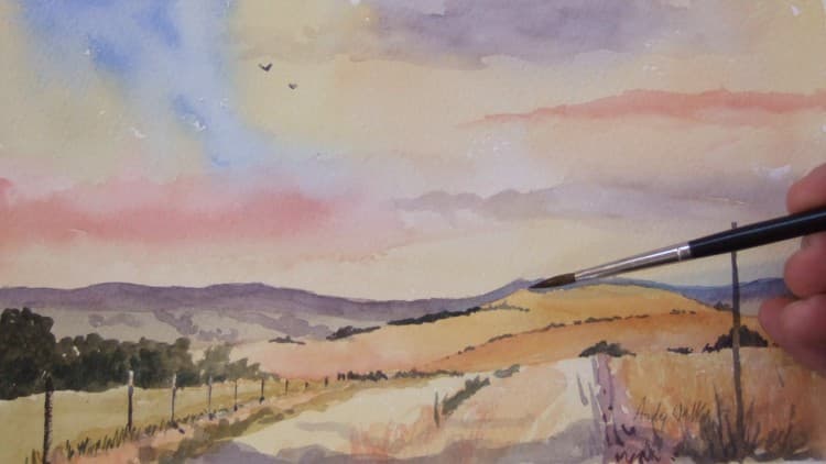Paint Landscapes in Watercolor Part 1