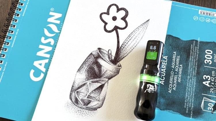 Tattooing on Paper: Mastering Stippling with Pen Cartridges