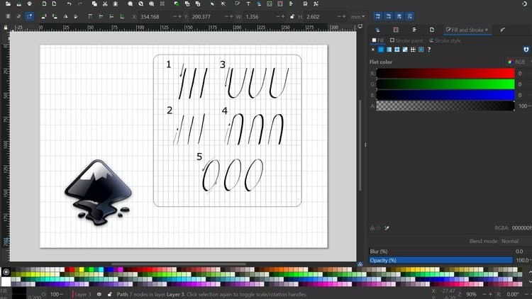 Modern Calligraphy on tablets/touchscreen (free course)