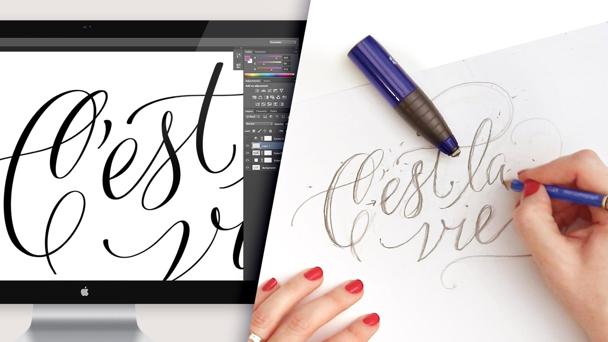 Digitizing Calligraphy from Sketch to Vector