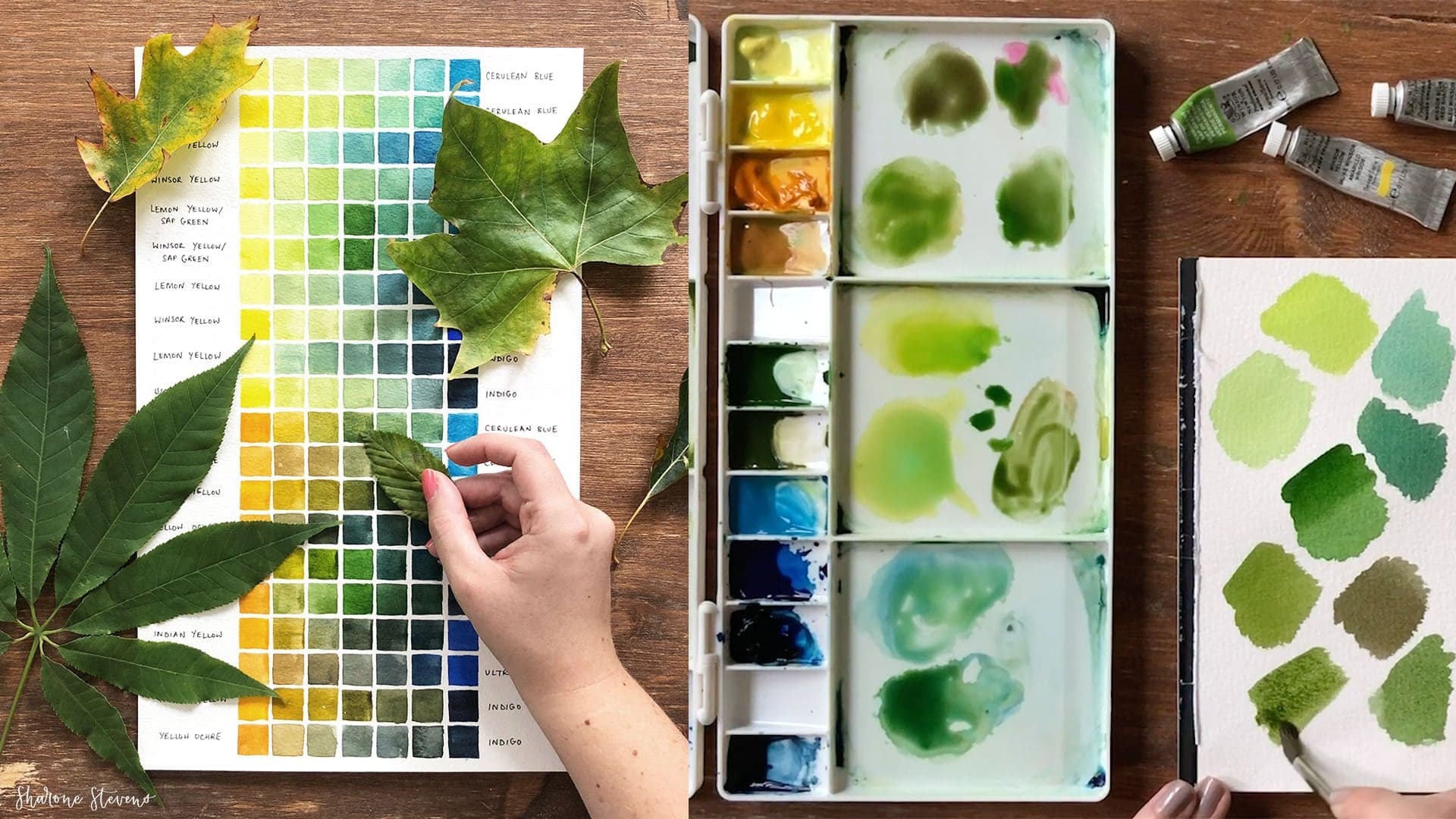 Watercolour Greenery Part 1: How to Mix Greens for Beginners