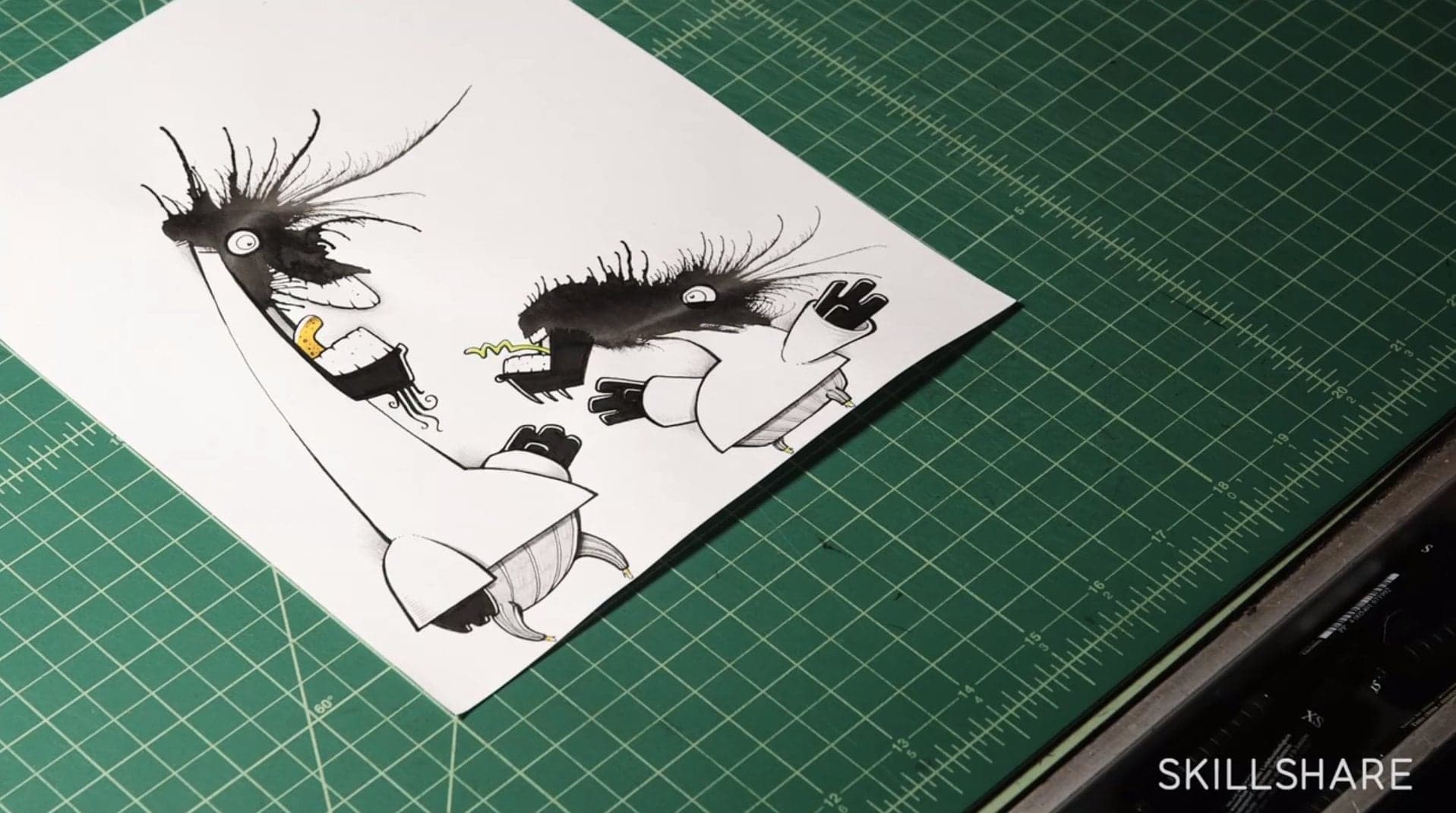 Drawing Daily Monsters: Finding Inspiration in a Drop of Ink