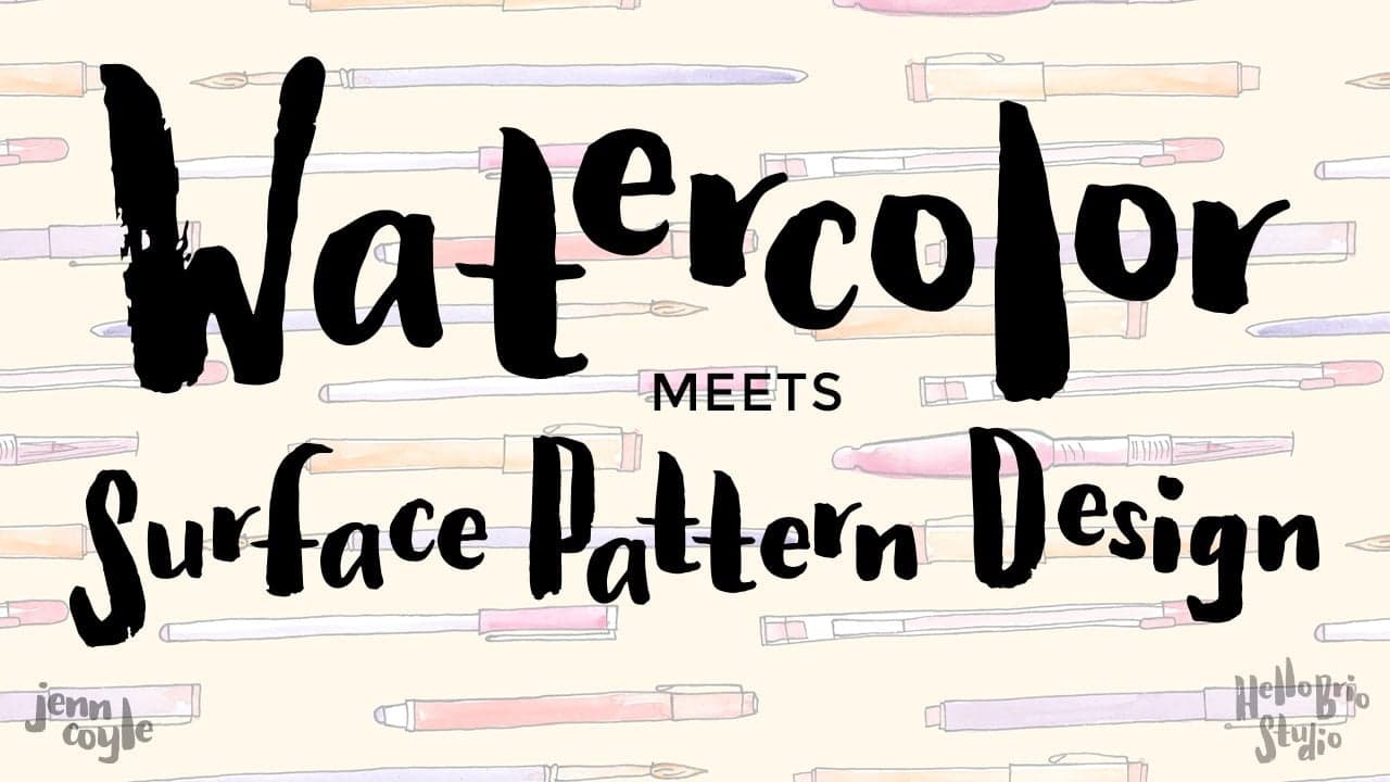 Watercolor Meets Surface Pattern Design