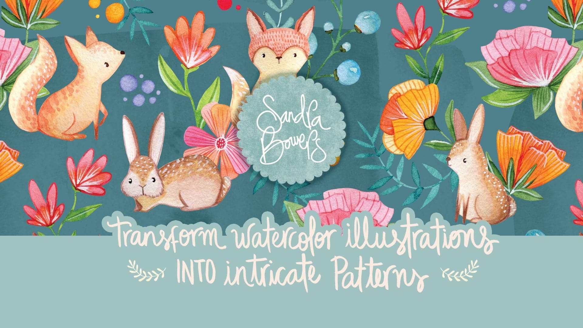 Transform Watercolor Illustrations into Intricate Patterns