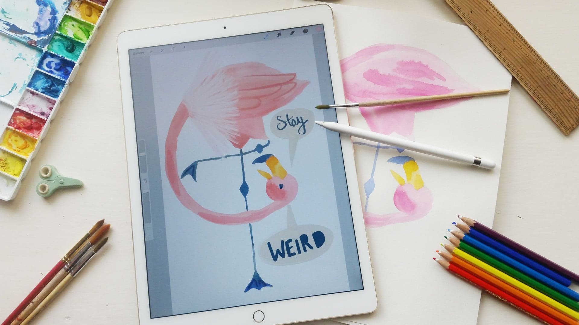 Procreate and Real Watercolors: Combining Hand Painting with Digital