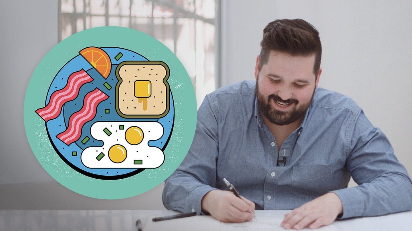 Geometric Illustration: Drawing Your Favorite Foods