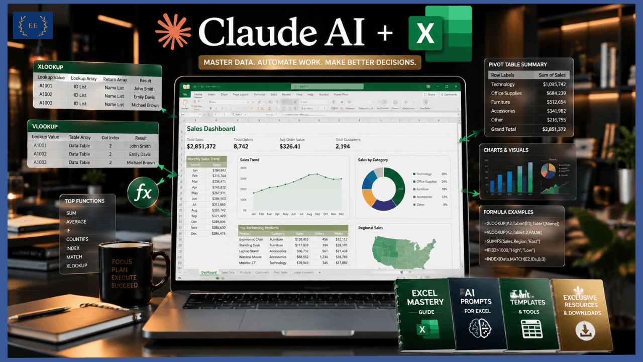 Claude AI for Microsoft Excel Mastery Bundle