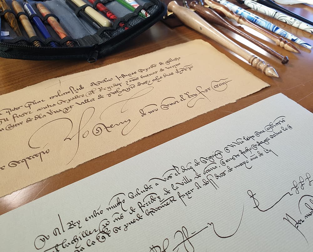 Paleografía y caligrafía con manuscritos históricos hispánicos