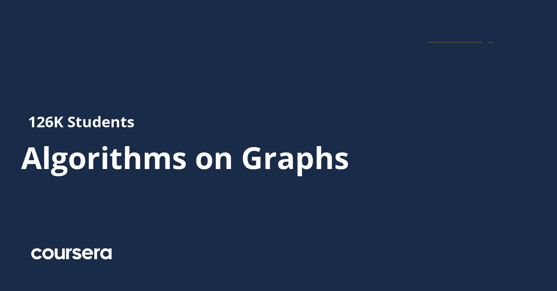 Algorithms on Graphs