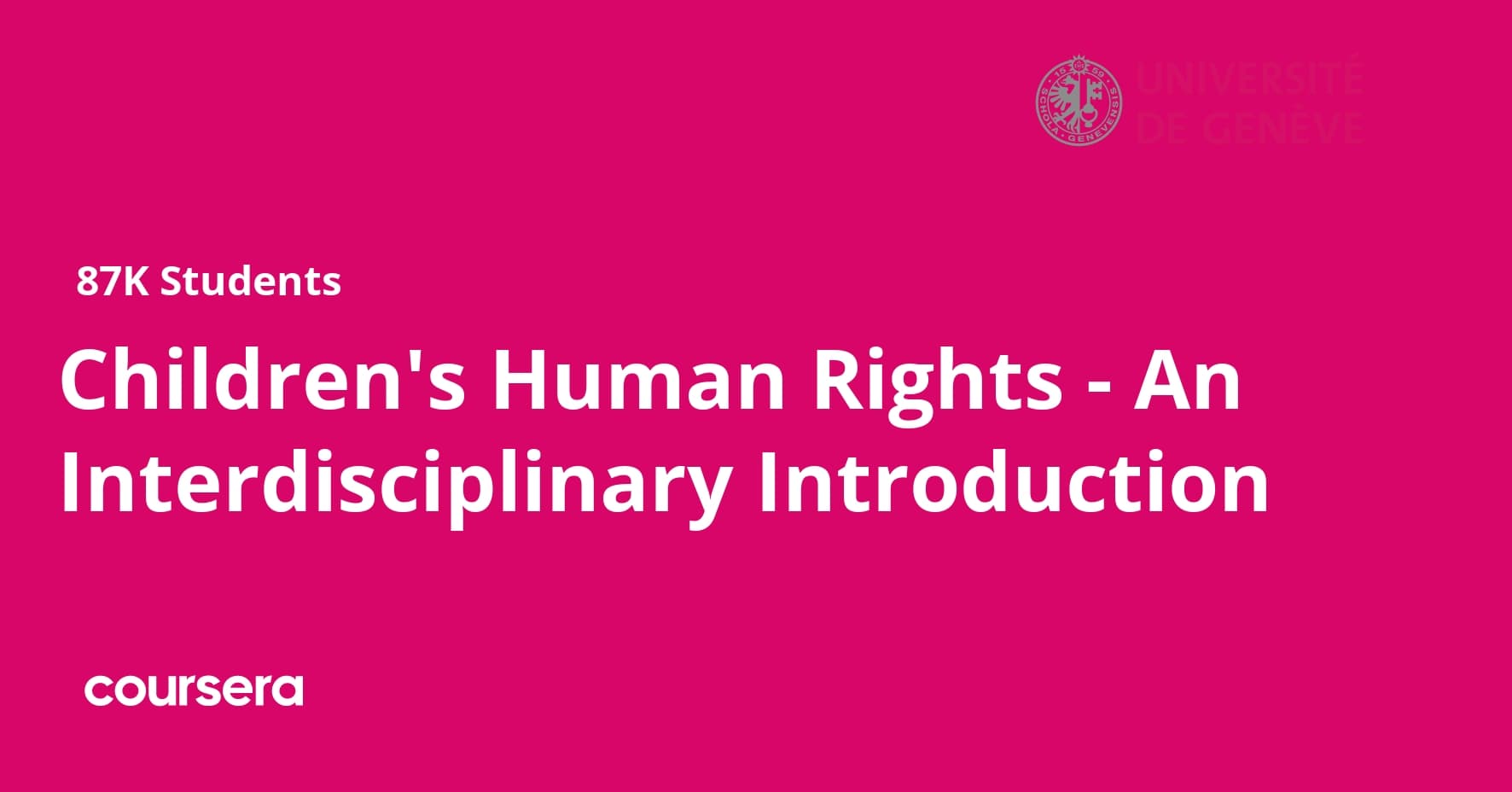 Children's Human Rights - An Interdisciplinary Introduction