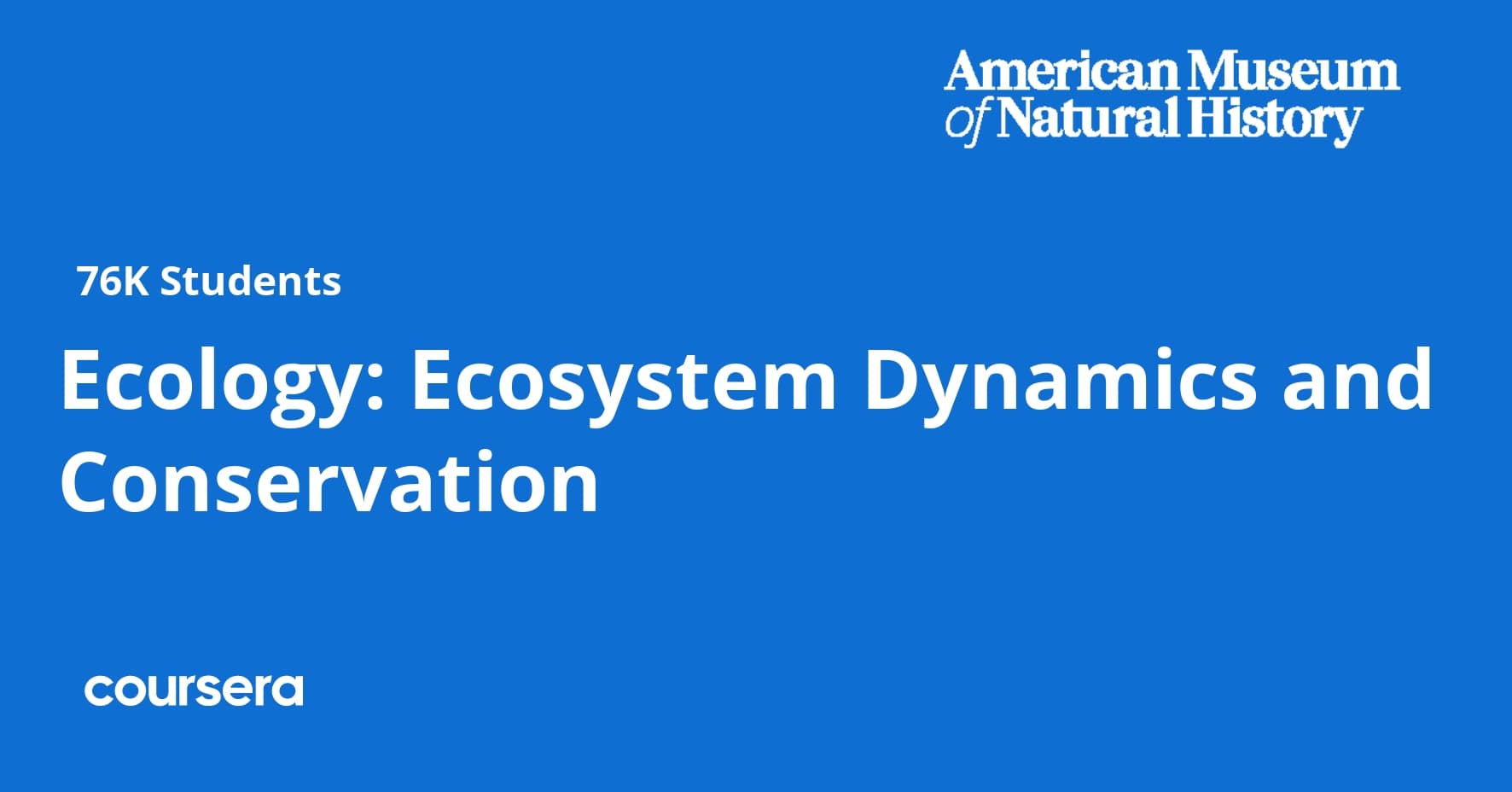 Ecology: Ecosystem Dynamics and Conservation