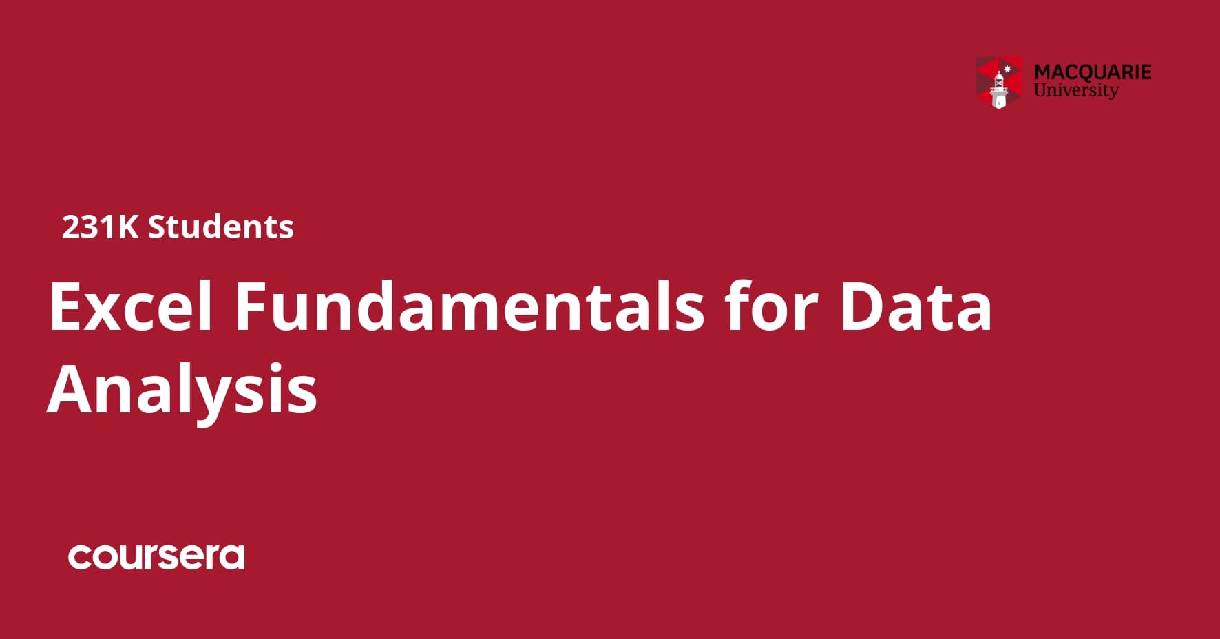 Excel Fundamentals for Data Analysis