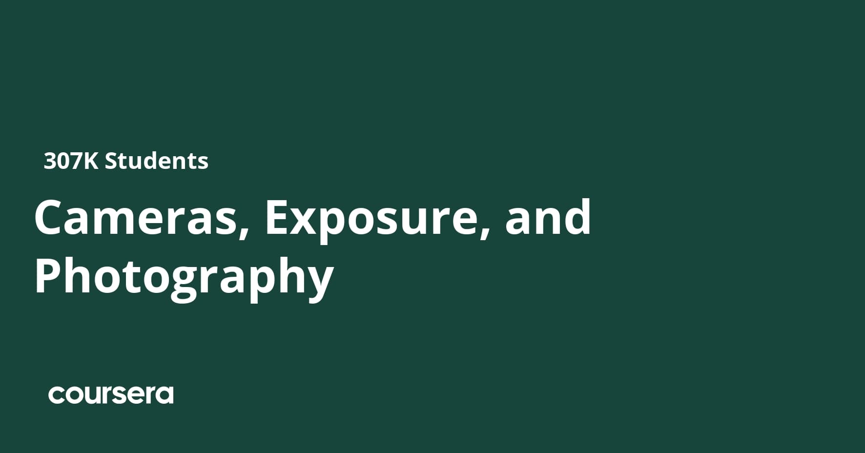 Cameras, Exposure, and Photography