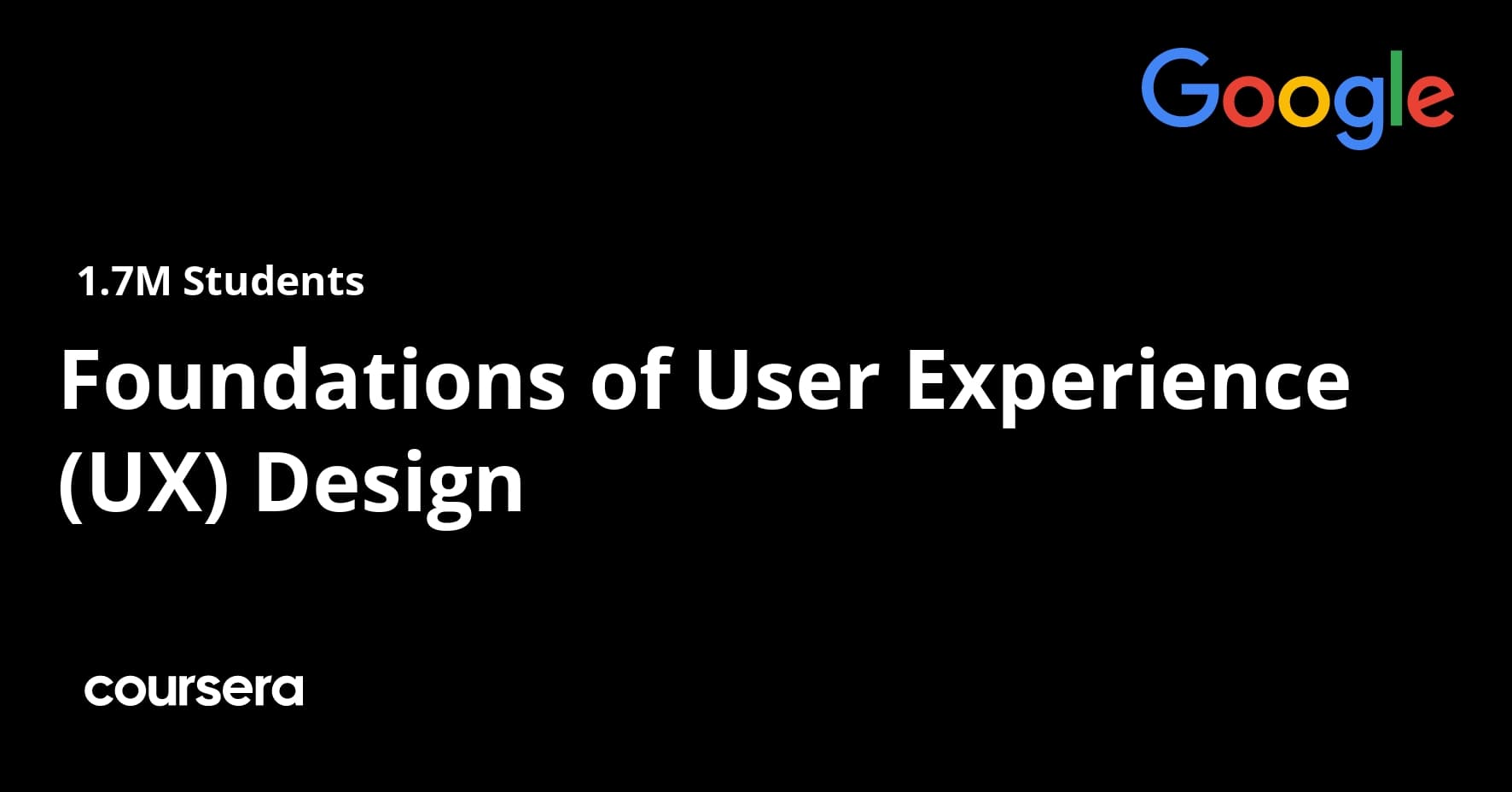 Foundations of User Experience (UX) Design