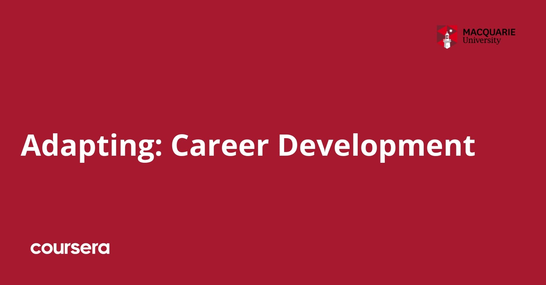 Adapting: Career Development
