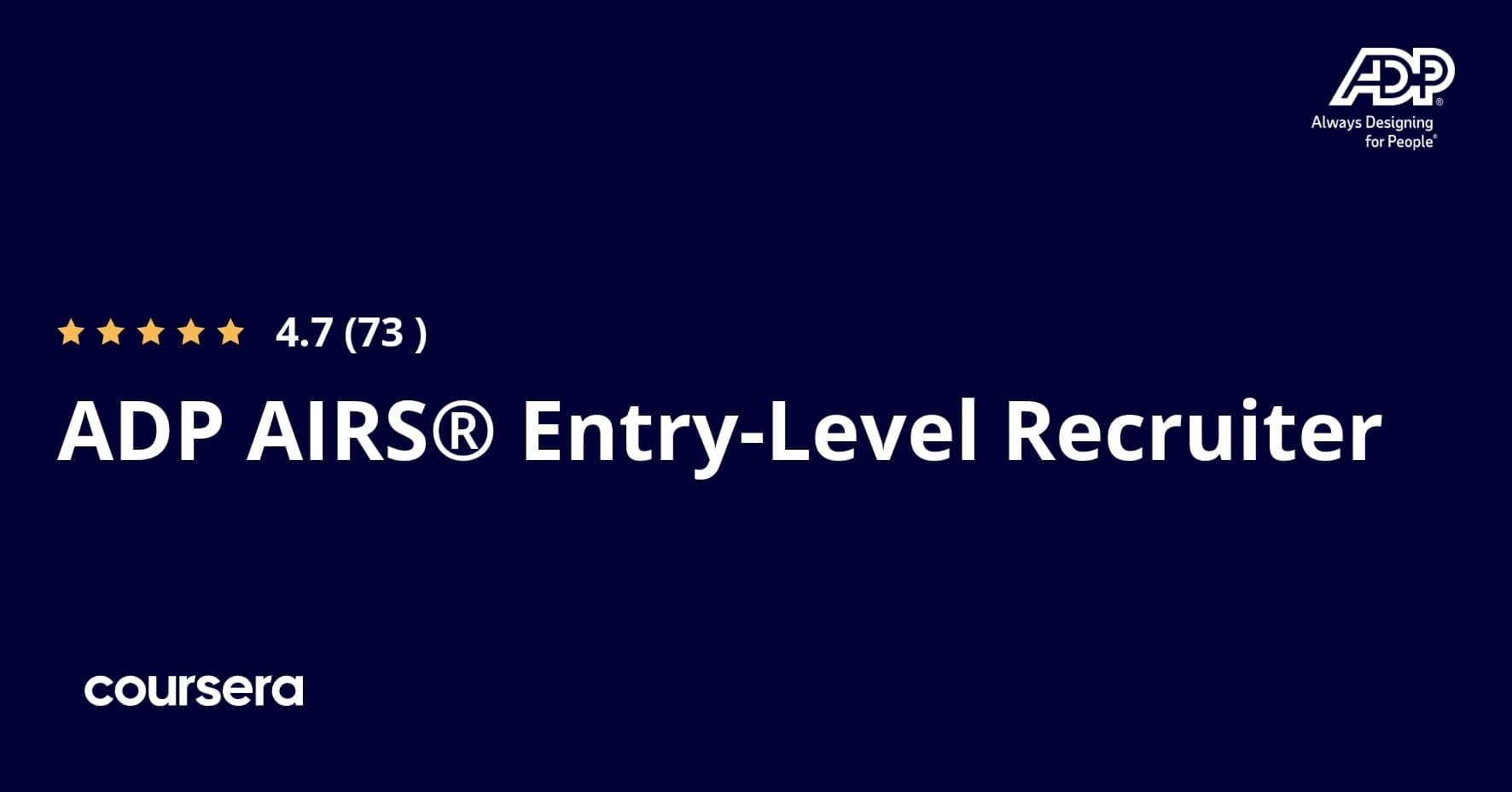 ADP AIRS® Entry-Level Recruiter