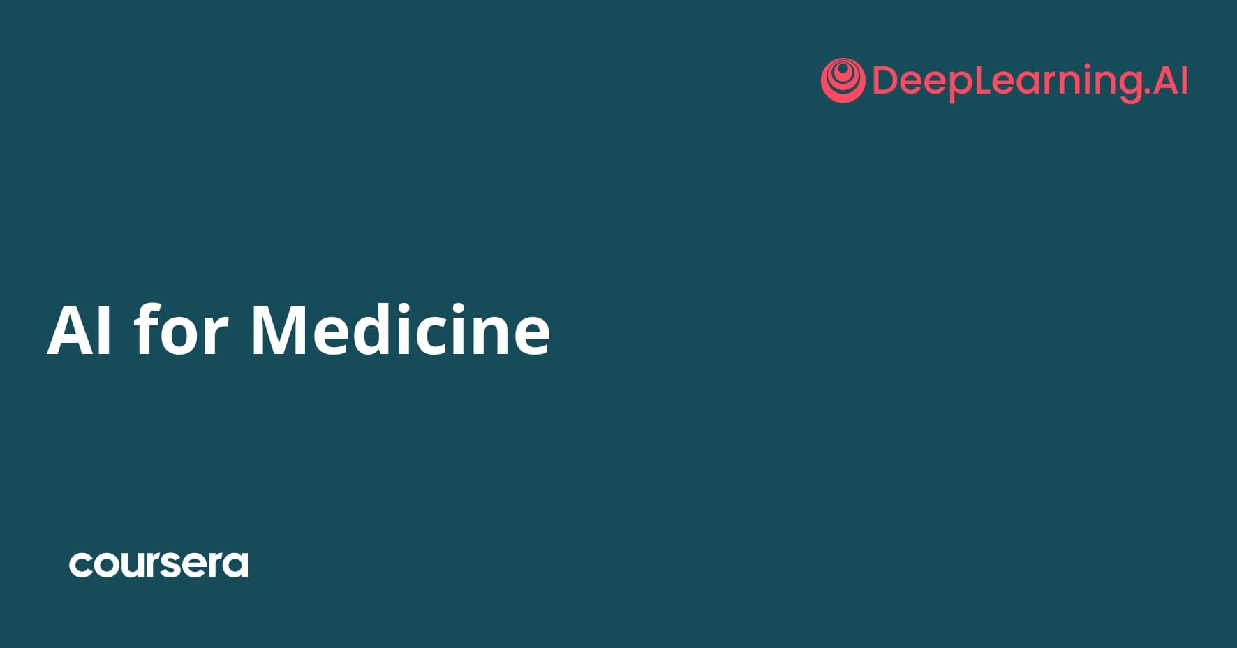 AI for Medicine