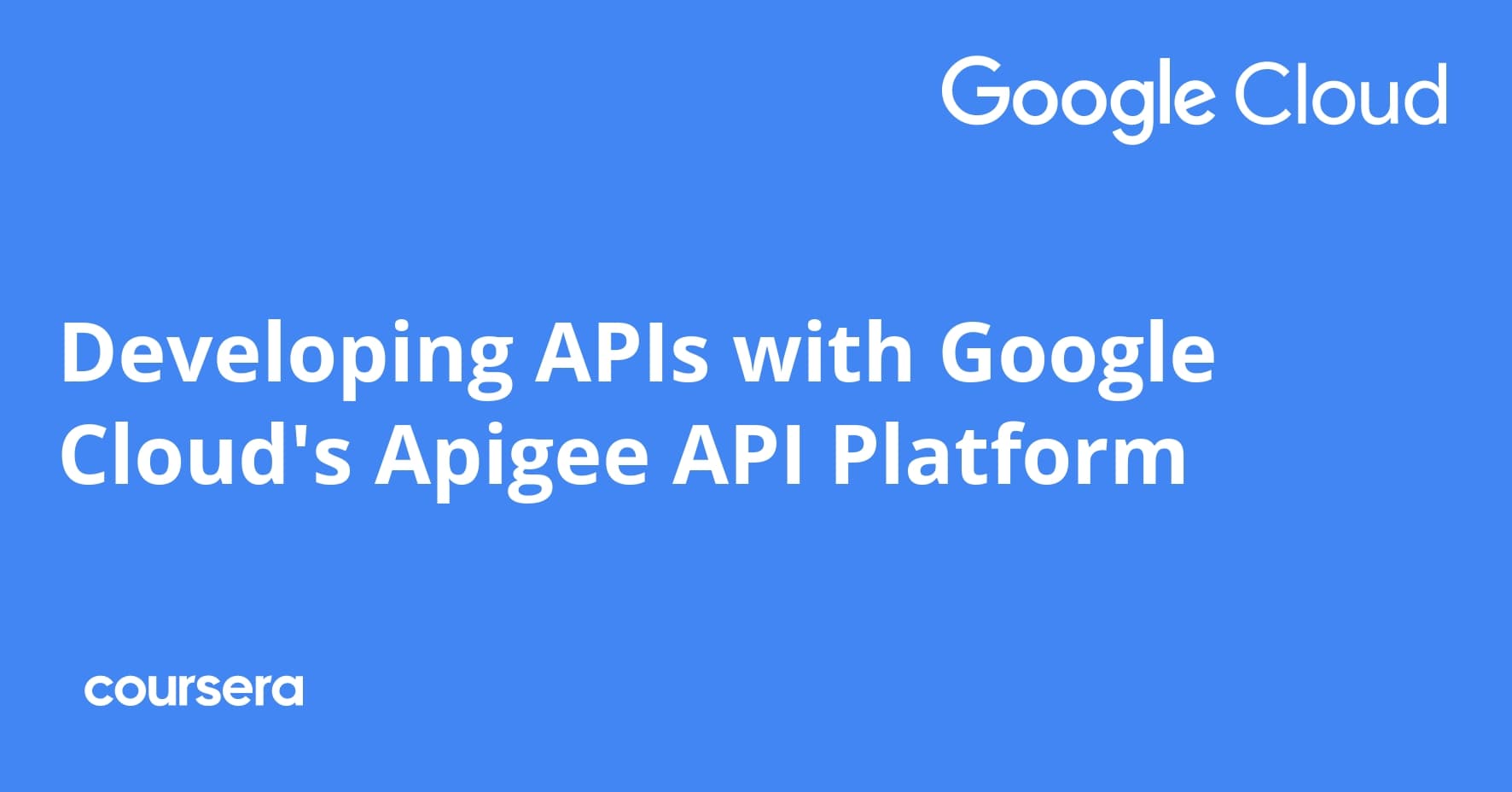 Developing APIs with Google Cloud's Apigee API Platform