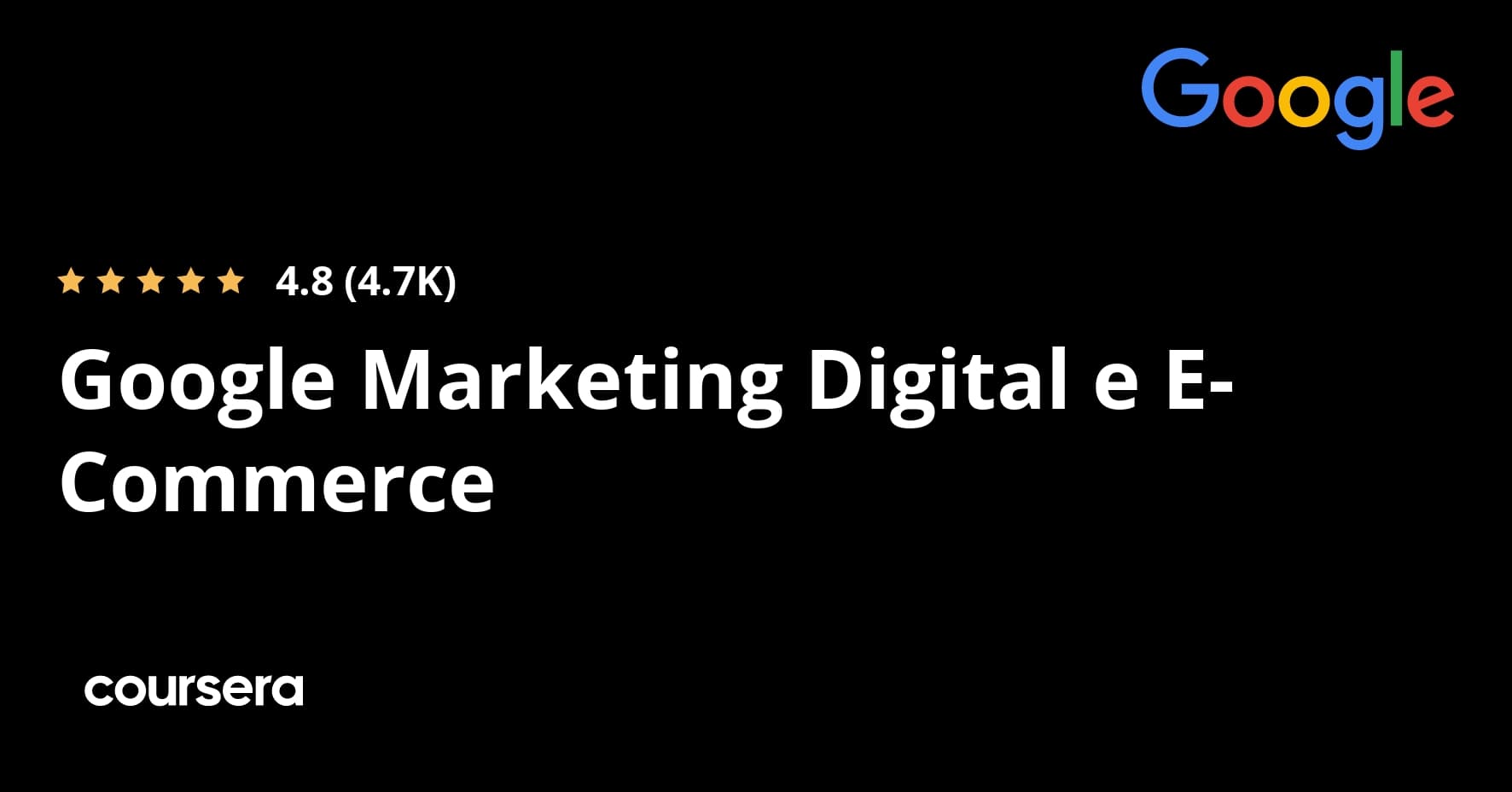 Google Marketing Digital e E-Commerce