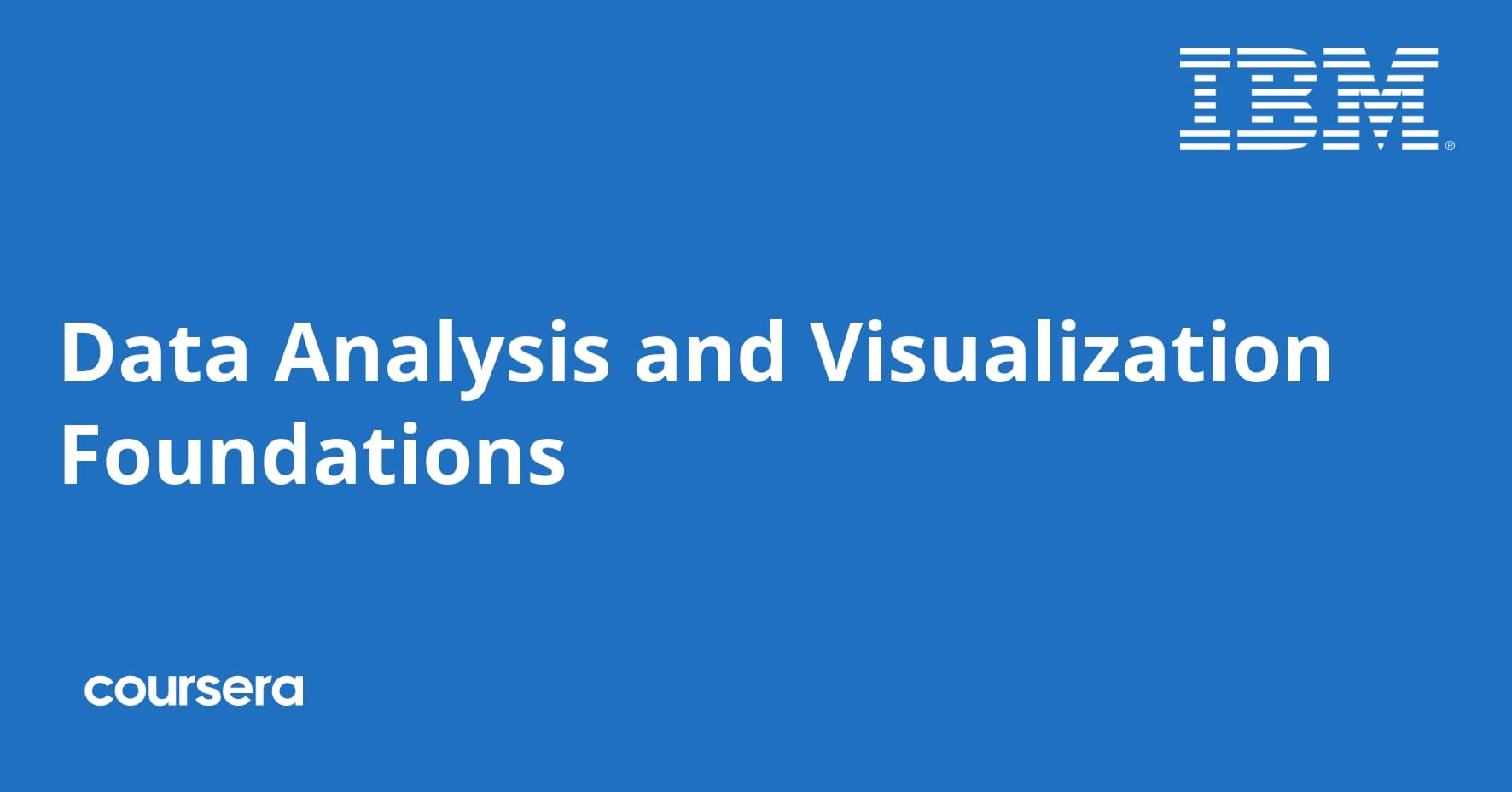 Data Analysis and Visualization Foundations