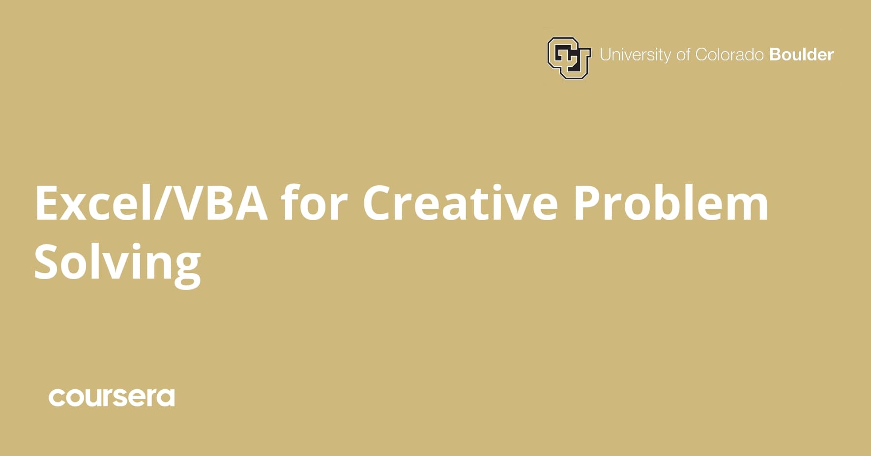 Excel/VBA for Creative Problem Solving