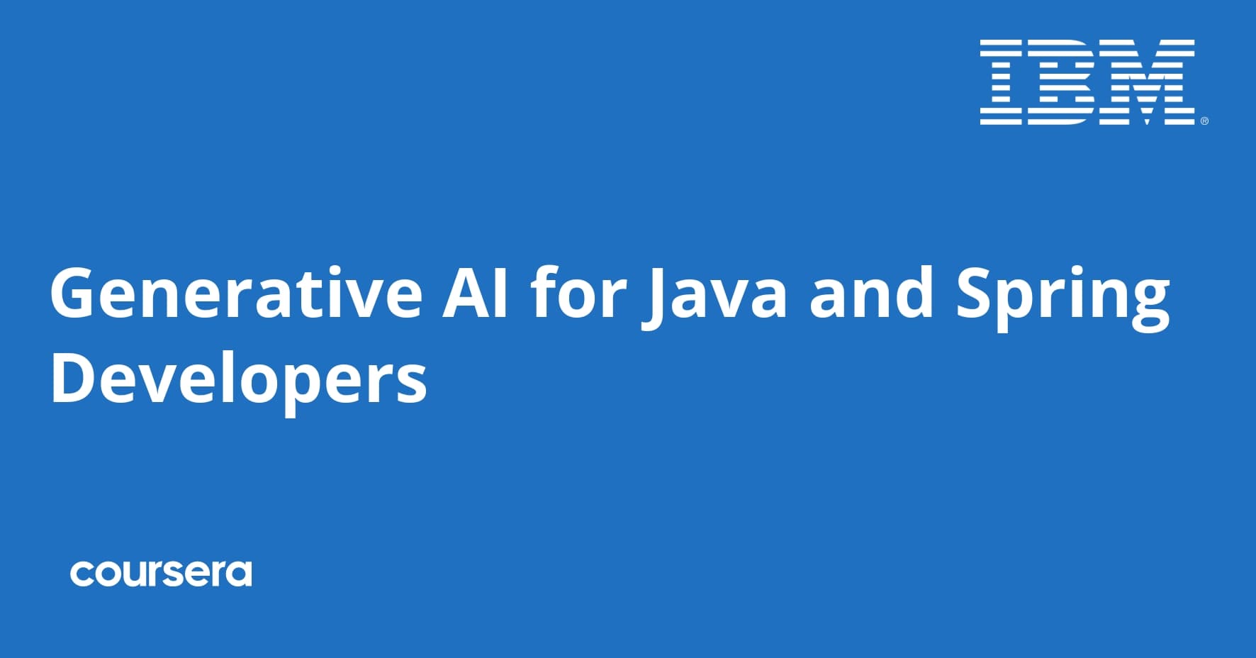 Generative AI for Java and Spring Developers