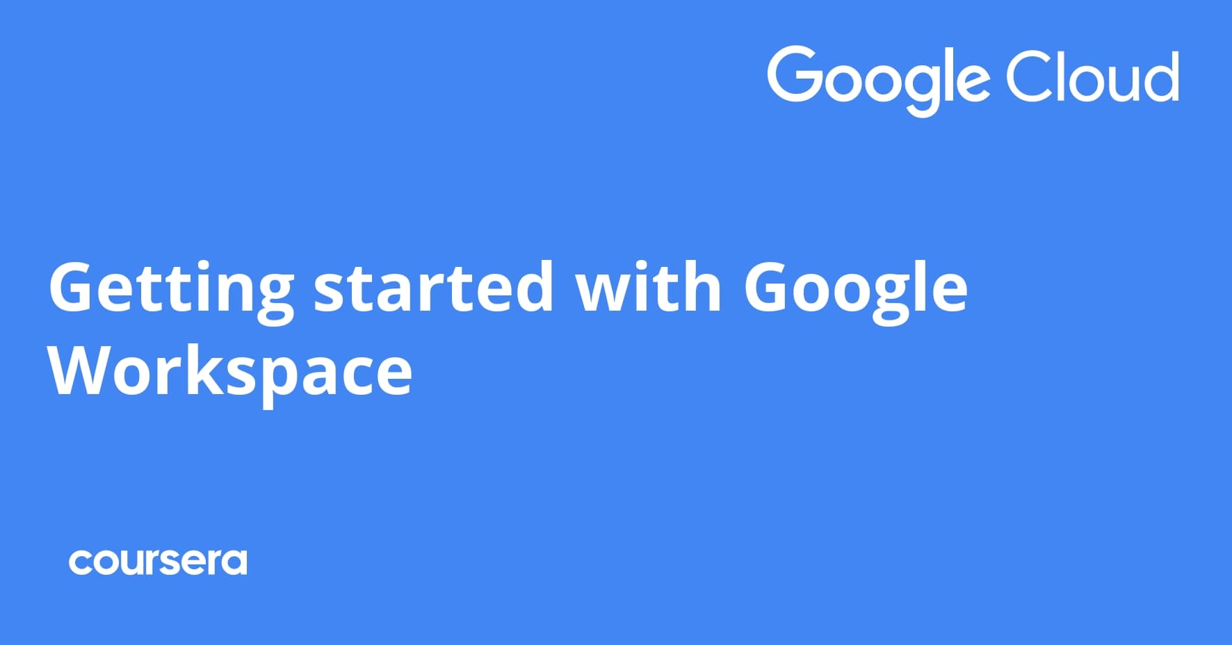 Getting started with Google Workspace
