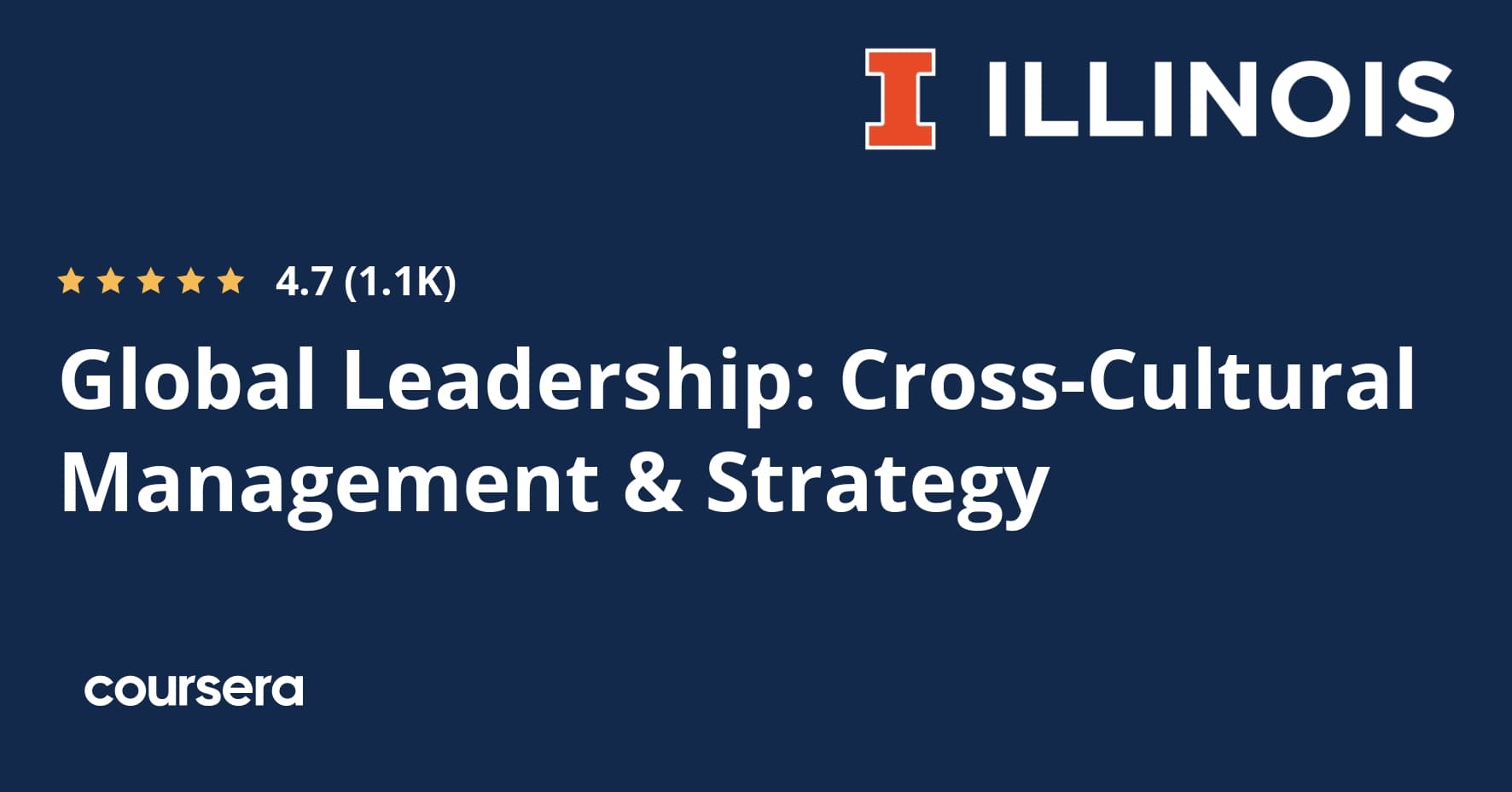 Global Leadership: Cross-Cultural Management & Strategy
