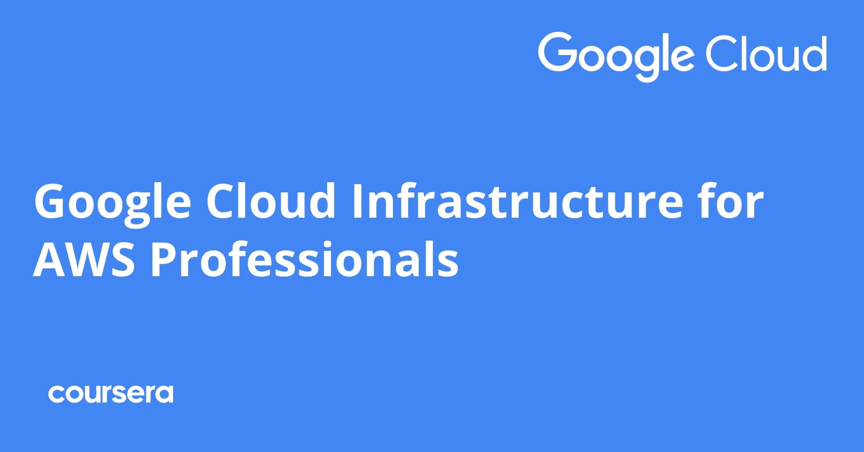 Google Cloud Infrastructure for AWS Professionals