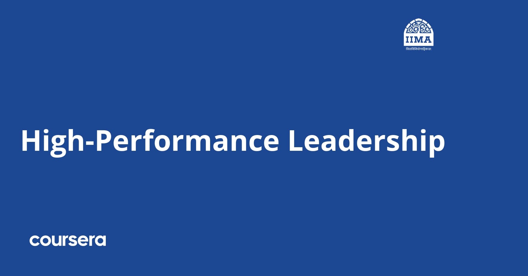 High-Performance Leadership
