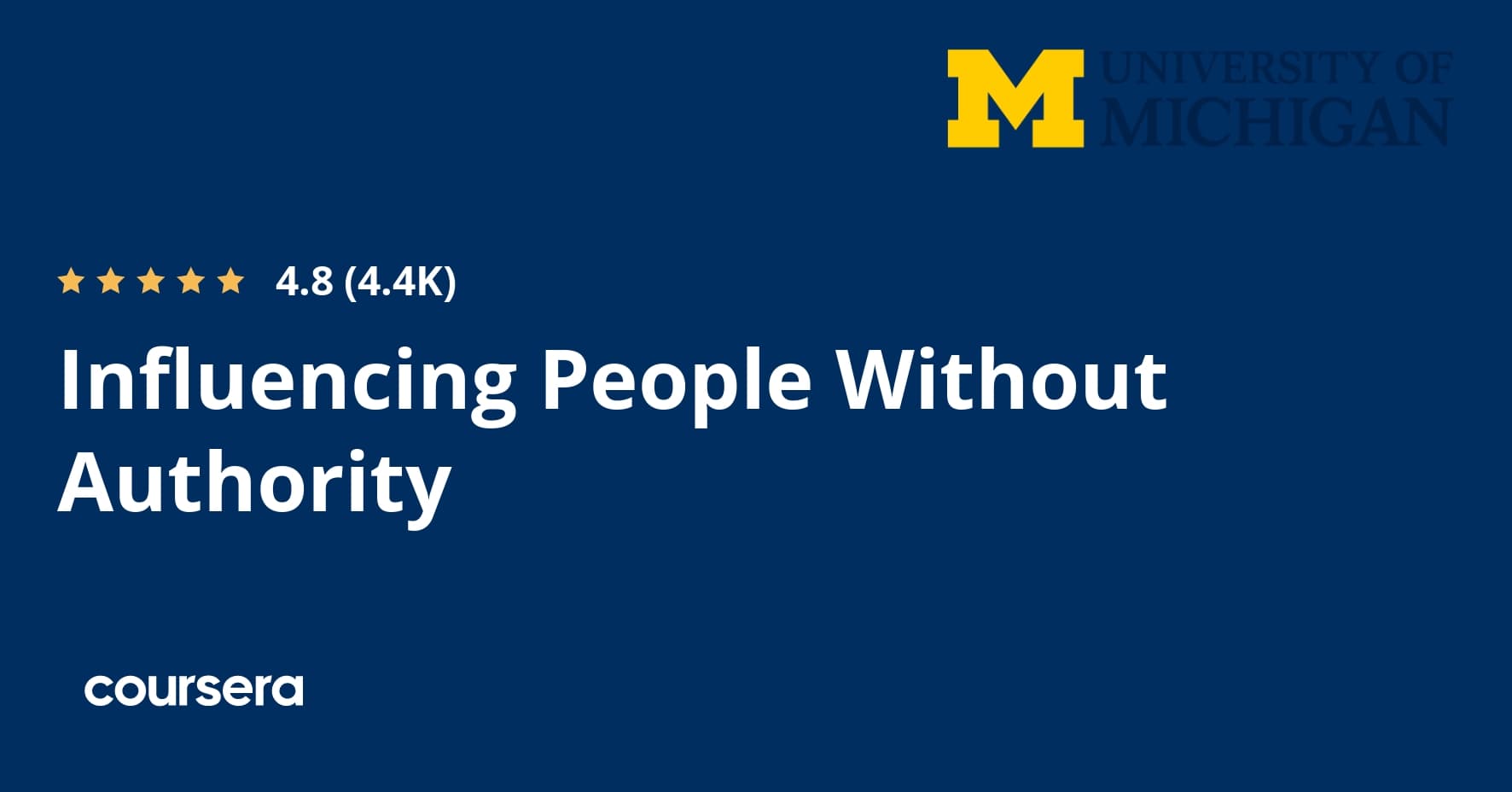 Influencing People Without Authority
