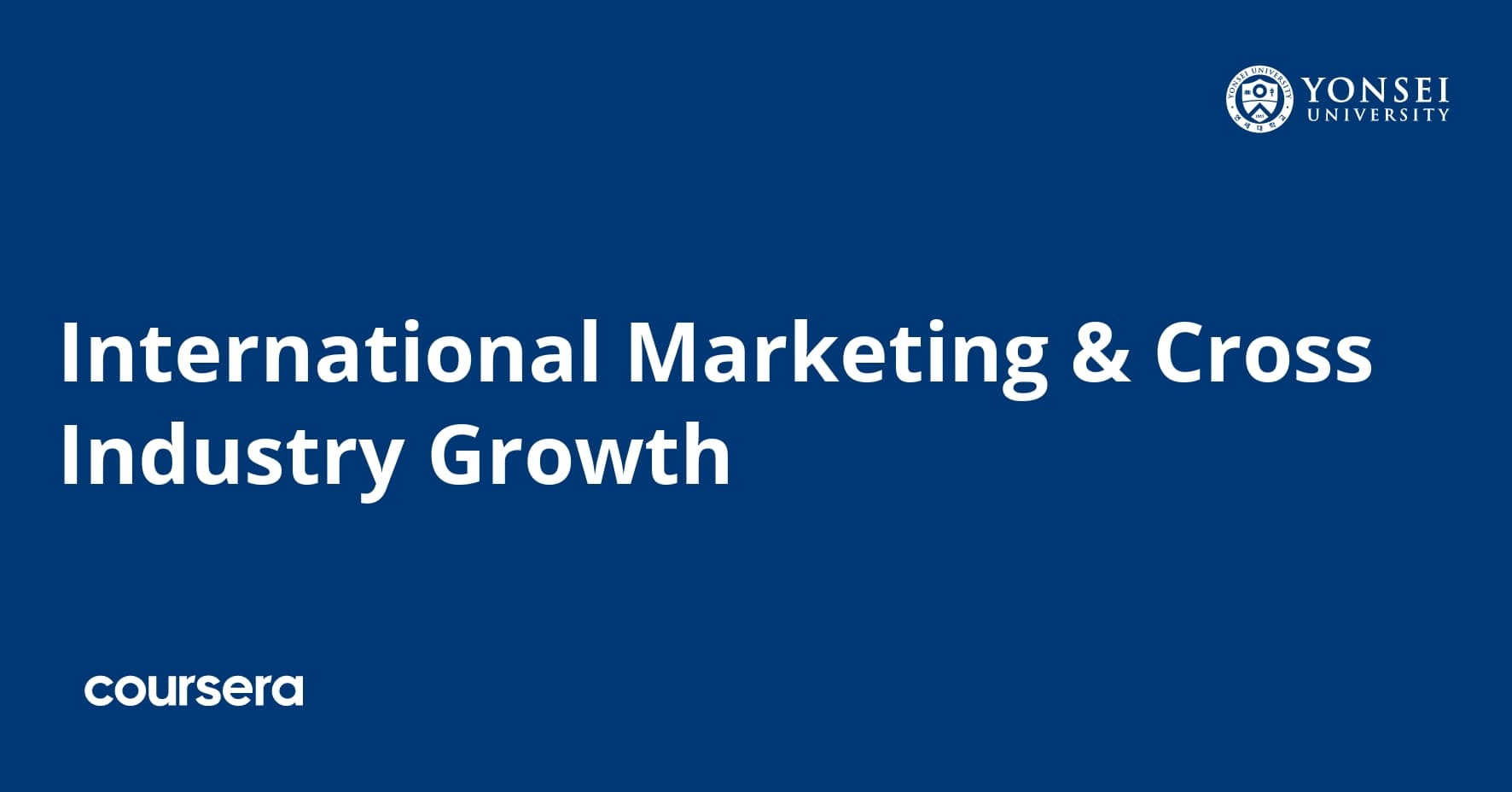 International Marketing & Cross Industry Growth
