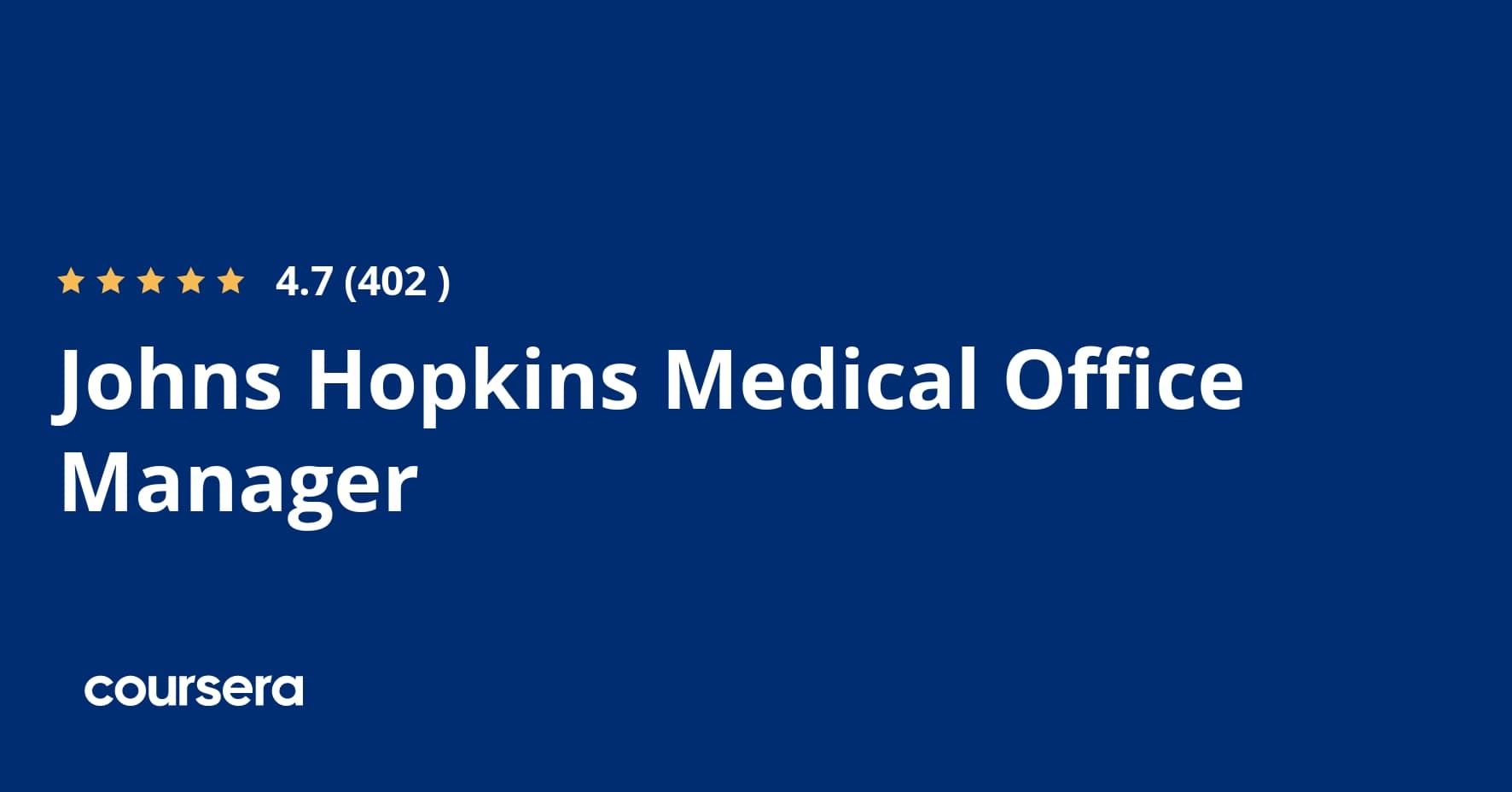 Johns Hopkins Medical Office Manager