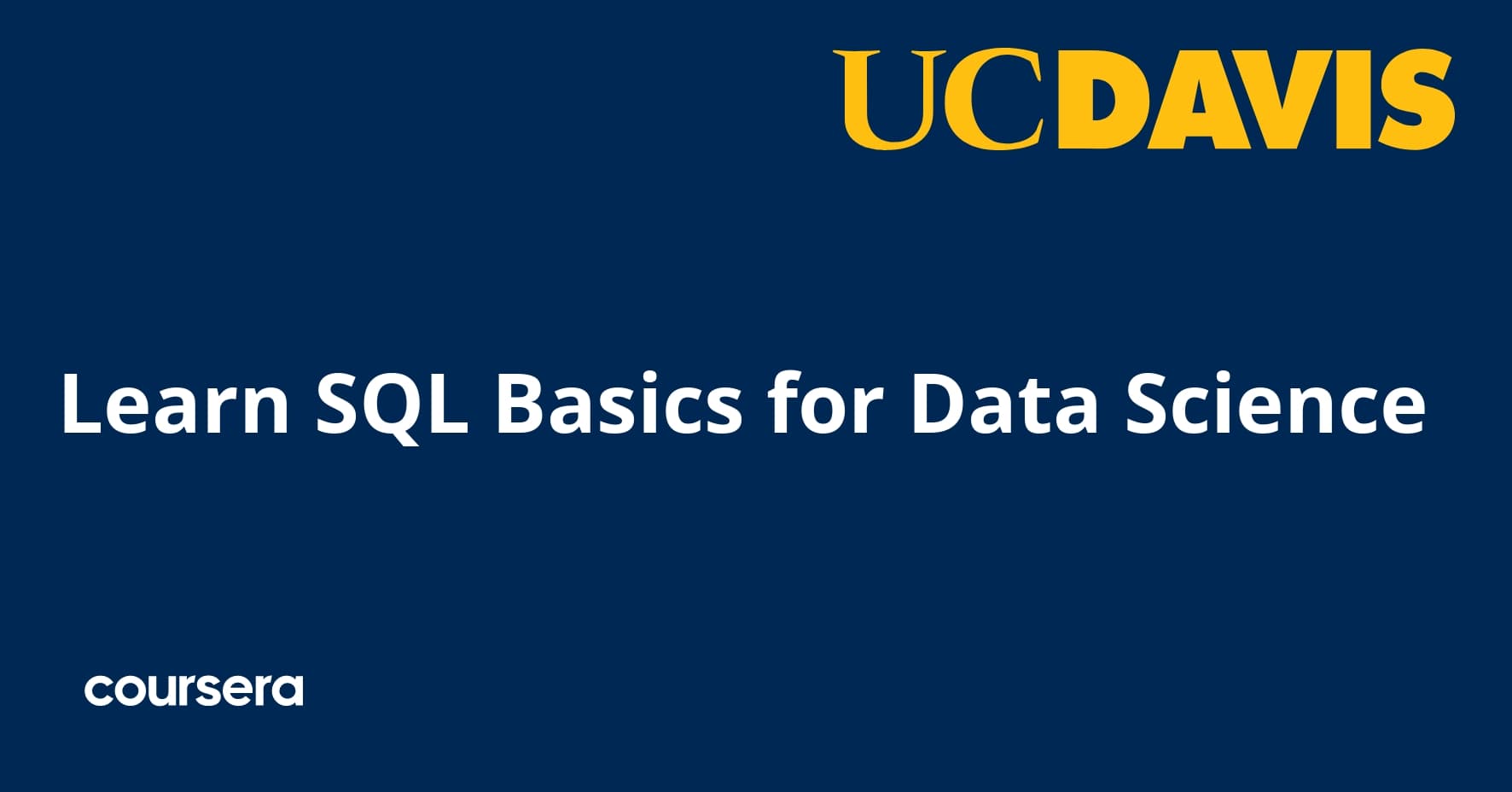 Learn SQL Basics for Data Science