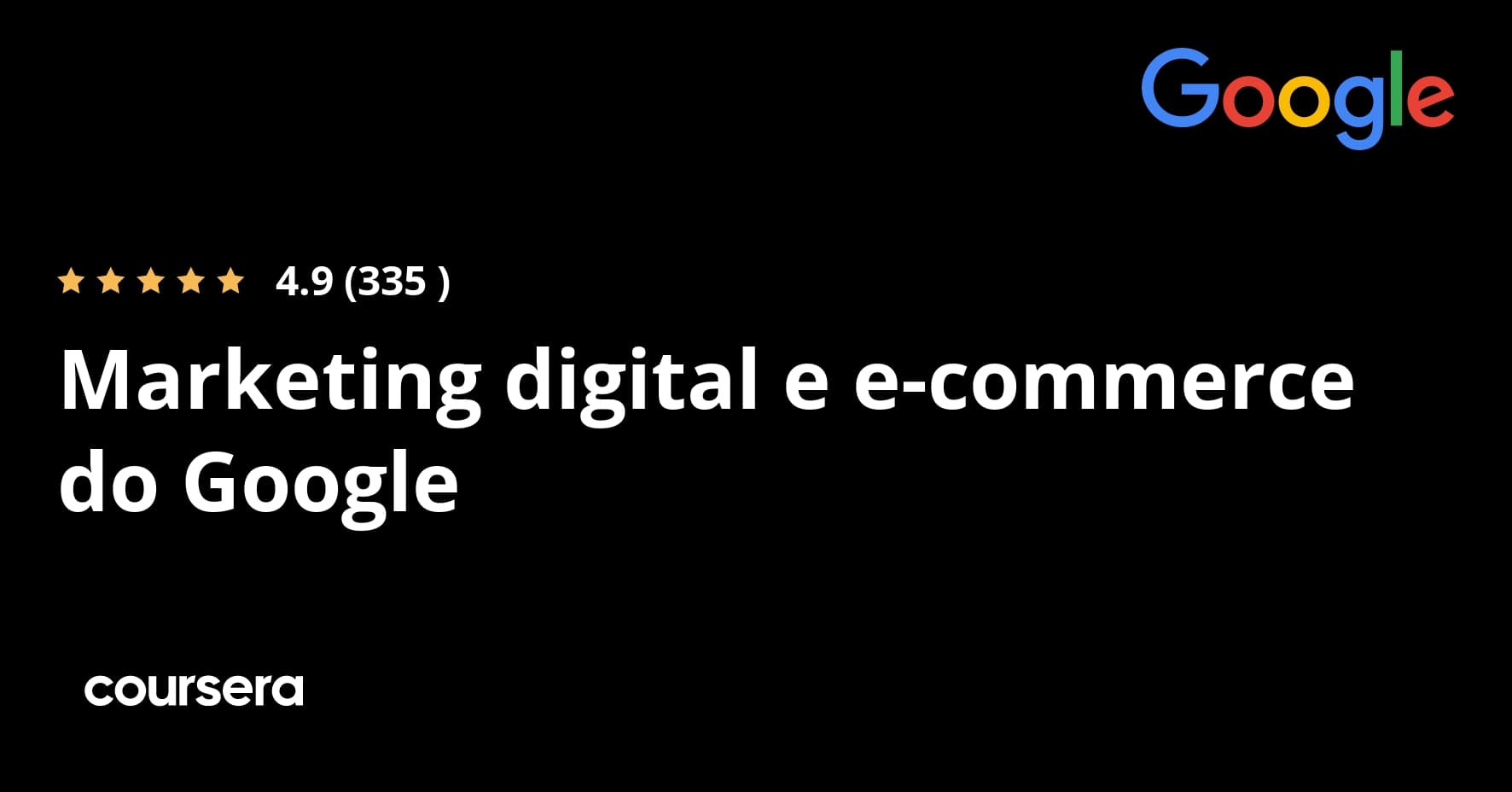 Marketing digital e e-commerce do Google