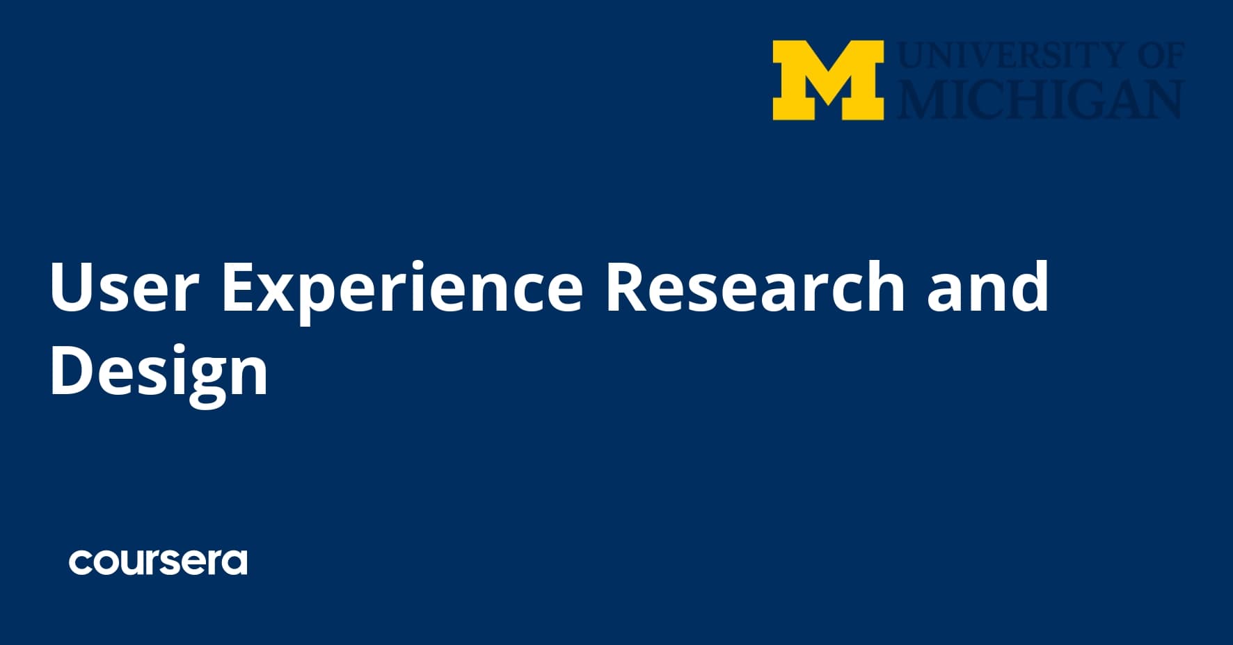 User Experience Research and Design