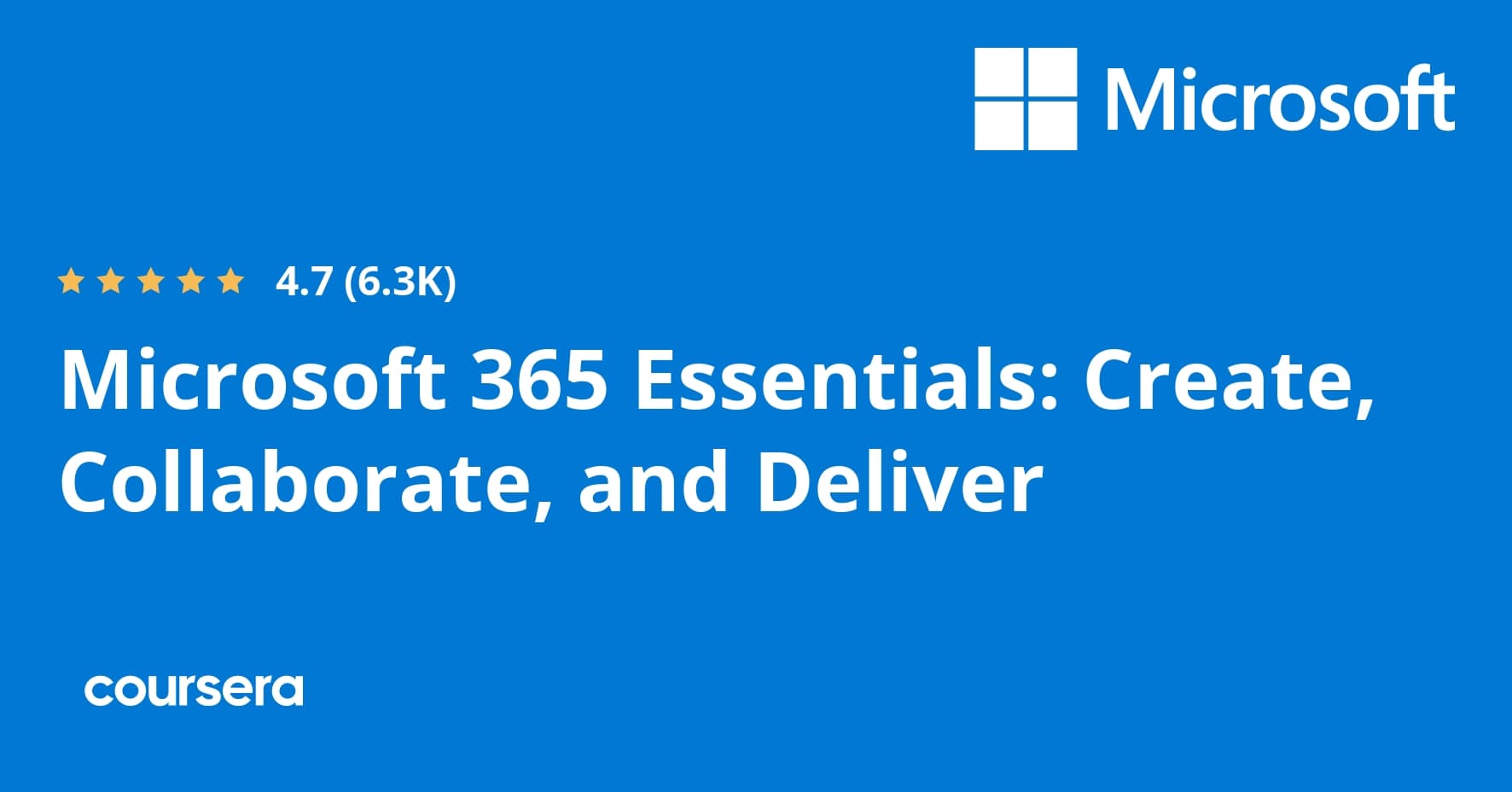 Microsoft 365 Essentials: Create, Collaborate, and Deliver