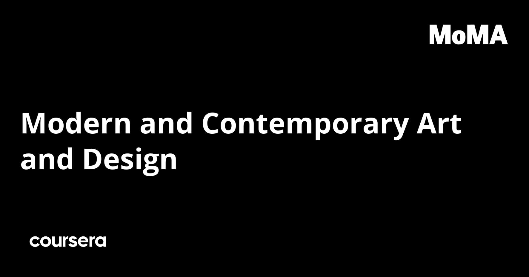 Modern and Contemporary Art and Design